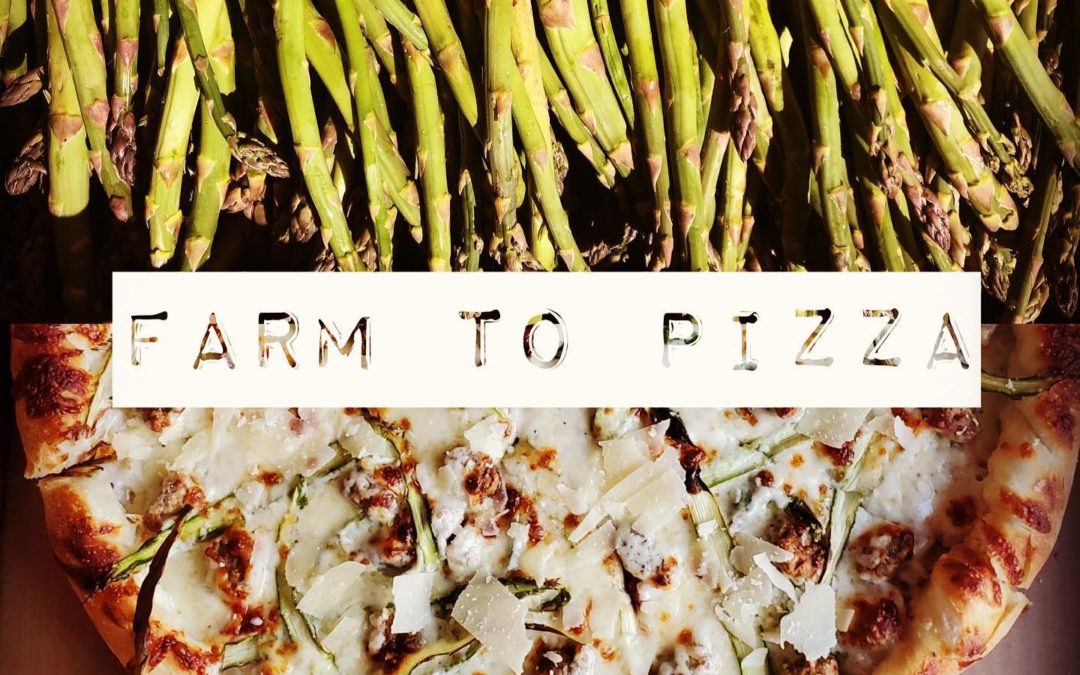 Farm to Pizza: Shaved Asparagus & Shaved Parmesan